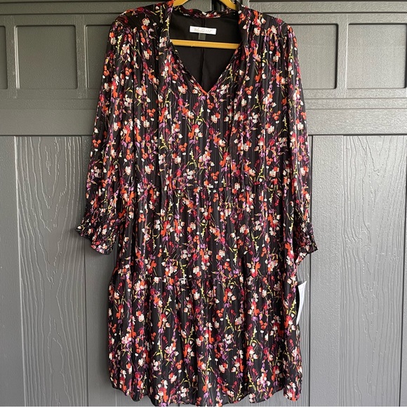 Bleecker 126 long sleeve Floral Print Women's Dress 12 Large - Picture 3 of 13